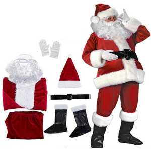 Premium Complete Santa Claus Costume Suit