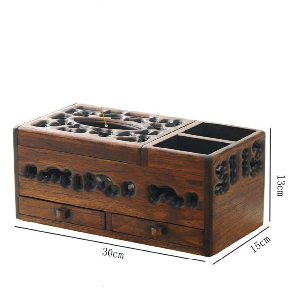 Wooden Retro Cosmetic Organizer Storage Box