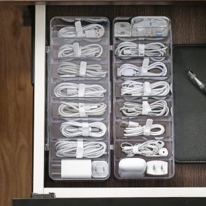 Dust-Proof Storage Cable Management Box Hub Organizer Box