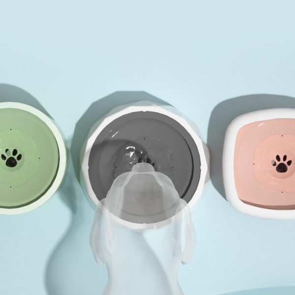 Anti-Dust Water Bowl For Dogs And Cats Without Wet Mouth