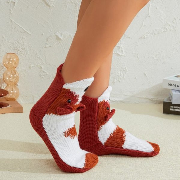 Fashionable Knitted Crochet Warm Socks