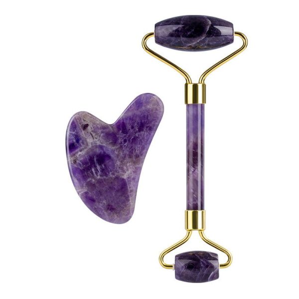 Amethyst Roller Single And Double-Headed Amethyst Roller Beauty Jade Massager