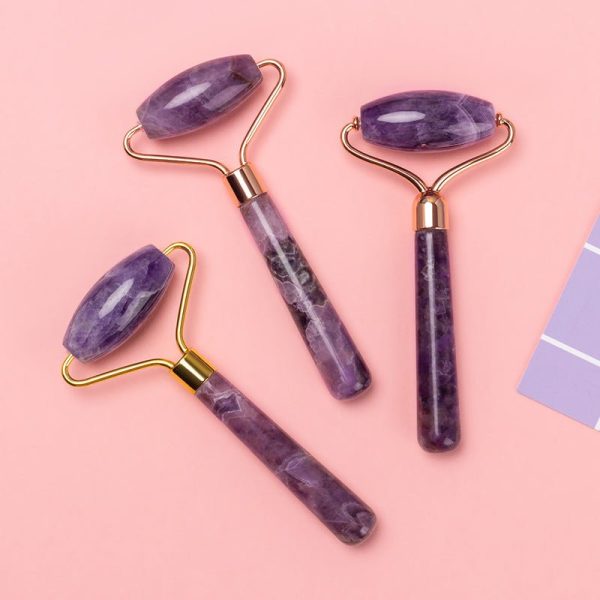 Amethyst Roller Single And Double-Headed Amethyst Roller Beauty Jade Massager