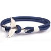 Anchor Whale Tail Umbrella Rope Couple Bracelet