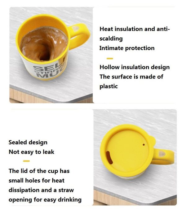 Automatic Lazy Self Stirring Magnetic Mug Creative 304 Stainless Steel Coffee Milk Mixing