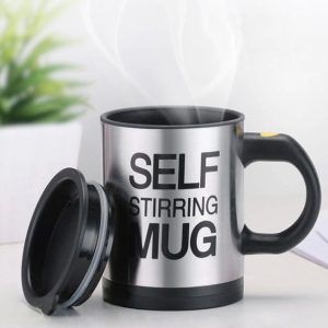 Automatic Stirring Glass Lazy Electric Mug Stainless Steel Electric Rotating Coffee Cup