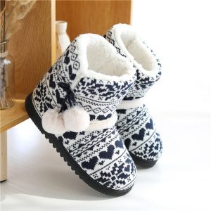 Autumn And Winter Home Shoes Indoor Warm Cotton Boots