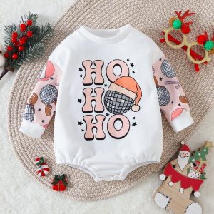 Autumn Kids' Rompers Infant Toddler Cartoon Printed Christmas Onesie