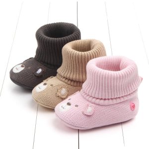 Autumn Cartoon Woolen Shoes Baby Toddler Shoes