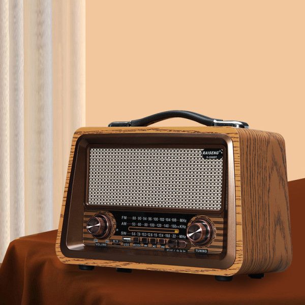 Wooden Retro Radio Wireless Bluetooth Speaker