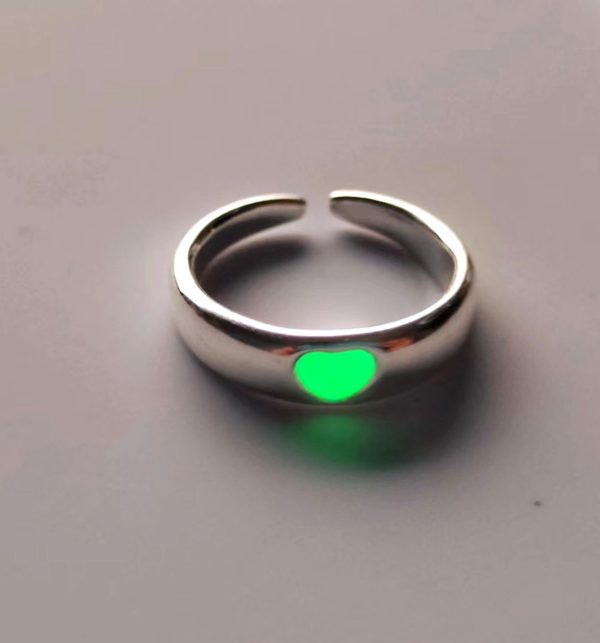 Fashion Personality Gel Drop Glow Couple Ring