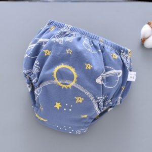 Baby Diaper Pants Cotton Washable Summer Breathable Thin Waterproof