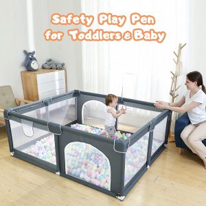 Baby Fence With Breathable Mesh, Safety Indoor & Outdoor Activity Center