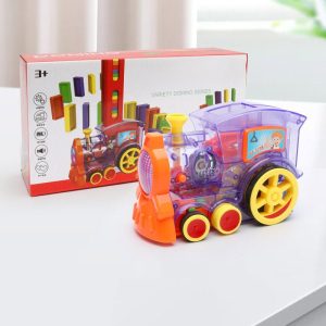 Domino Automatic Release Electric Building Blocks Small Train Toy