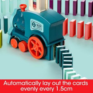 Domino Automatic Release Electric Building Blocks Small Train Toy