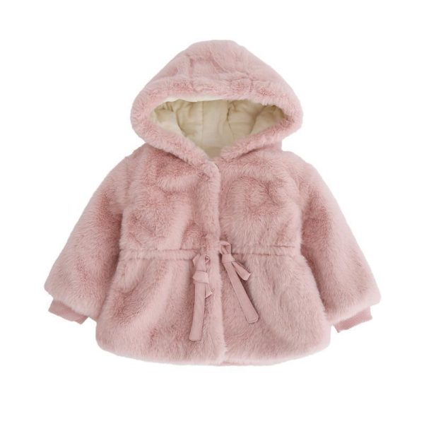 Baby Winter Clothes Kids Plus Velvet Padded Wool Coat