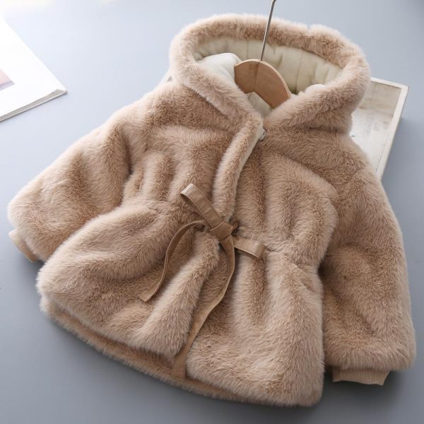 Baby Winter Clothes Kids Plus Velvet Padded Wool Coat