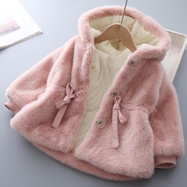 Baby Winter Clothes Kids Plus Velvet Padded Wool Coat