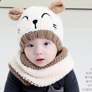 Baby Wool Scarf Hat