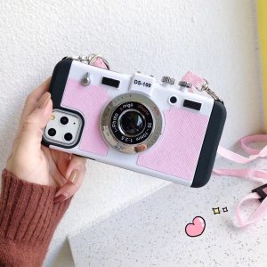 Back Cover Type Retro Camera Phone Case Shatterproof Cover