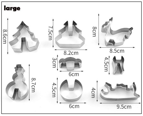 Baking Utensils Stainless Steel 3D Three-Dimensional Cookie Cutters