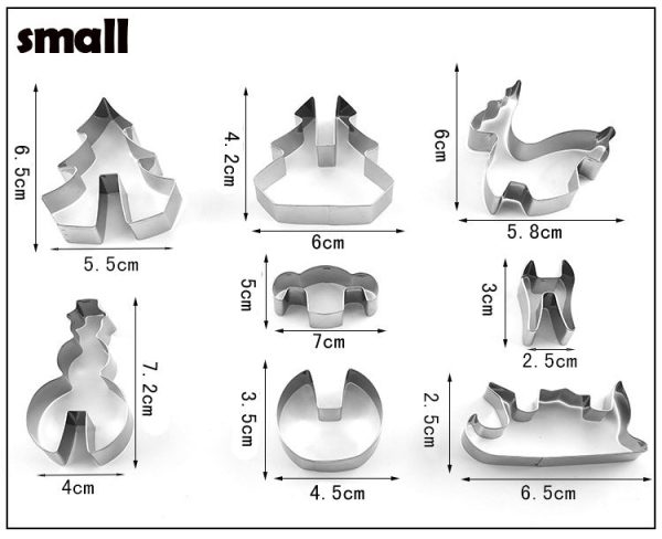 Baking Utensils Stainless Steel 3D Three-Dimensional Cookie Cutters