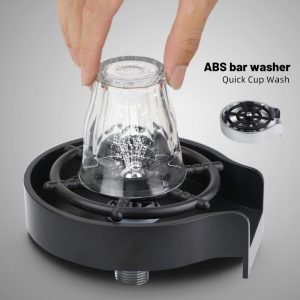 Bar Counter Cup Washer Sink High-Pressure Automatic Faucet Spray