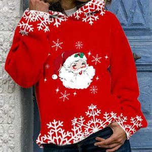 Women'S Dacron Garment Loose Casual Pattern Christmas