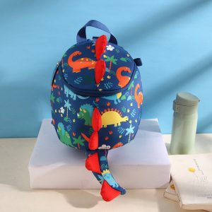 Children'S Anti-Lost Cartoon Dinosaur School Kindergarten Backpack