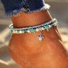 Sea Star & Turtle Anklet