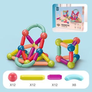 Big Size Diy Magnetic Construction Set Early Learning Constructor Variety Magnetic Rod Building Blocks