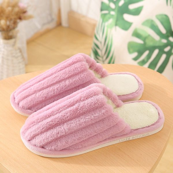 Bowknot Autumn And Winter Cotton Slippers Home Interior