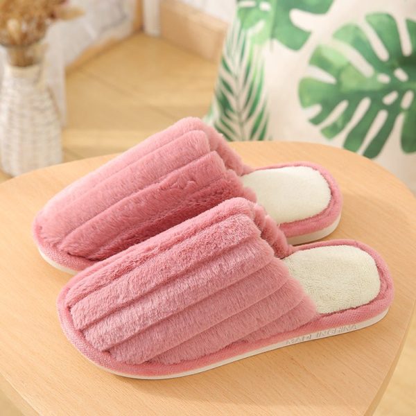 Bowknot Autumn And Winter Cotton Slippers Home Interior