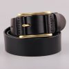 Brass Buckle Men'S Belt Casual Denim