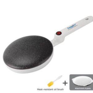 Breakfast Crepe Maker Spherical Non-Stick Baking Pan, One Stick, Two Flips