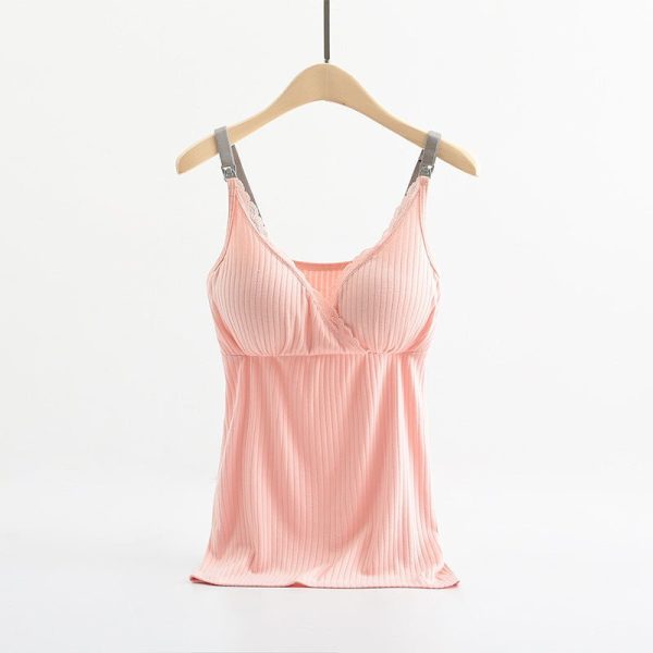 Breast Feeding Vest With Cross Elastic Bra