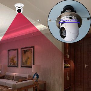 Bulb Shaking Head Machine Yilot App Wireless Wifi Camera Home Security Monitoring