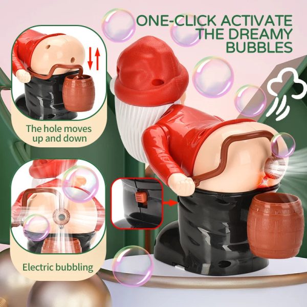 Electric Santa Claus Bubbles Machine