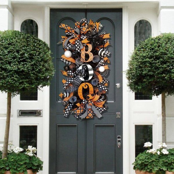 Halloween Swag Wreath Fall Wreath-