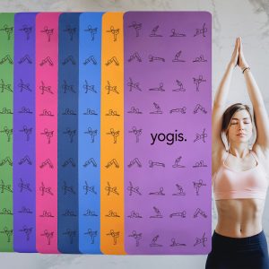 Yoga Mat Posture Line Non-Slip Custom Fitness Mat For Beginners