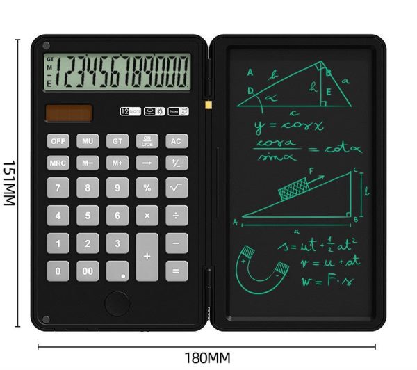 Calculator Tablet Office Portable 12 Bit Display