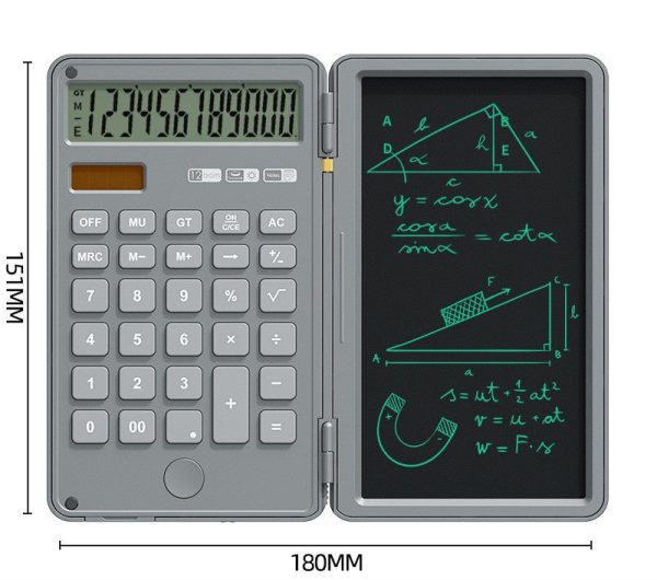 Calculator Tablet Office Portable 12 Bit Display