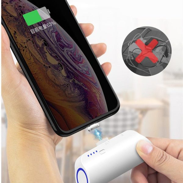 Capsule Magnetic Power Bank Portable Wireless Mini Emergency