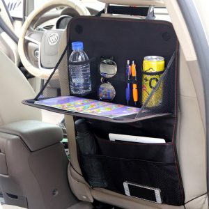 Car Seat Back Storage Bag Car Organizer Bag Foldable Dining Table Tray