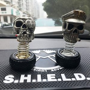 Car Skull Personality Interior Decoration Halloween Day Ornament For Car