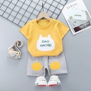 Cartoon Children Short Sleeve Suit