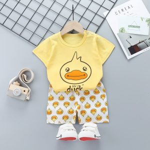 Cartoon Children Short Sleeve Suit