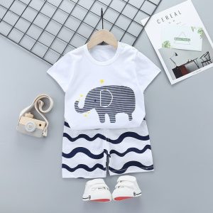 Cartoon Children Short Sleeve Suit