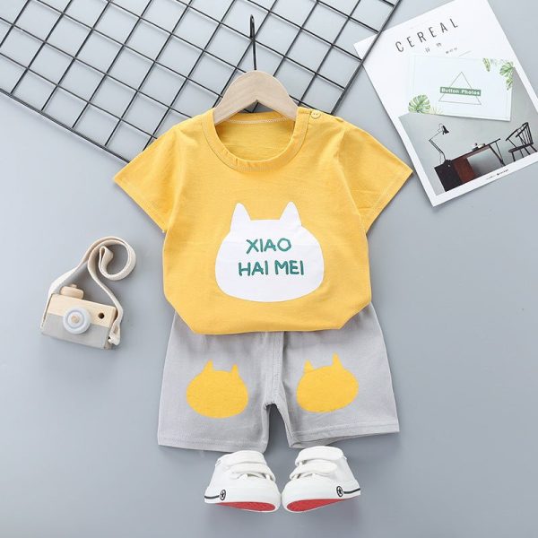 Cartoon Children Short Sleeve Suit