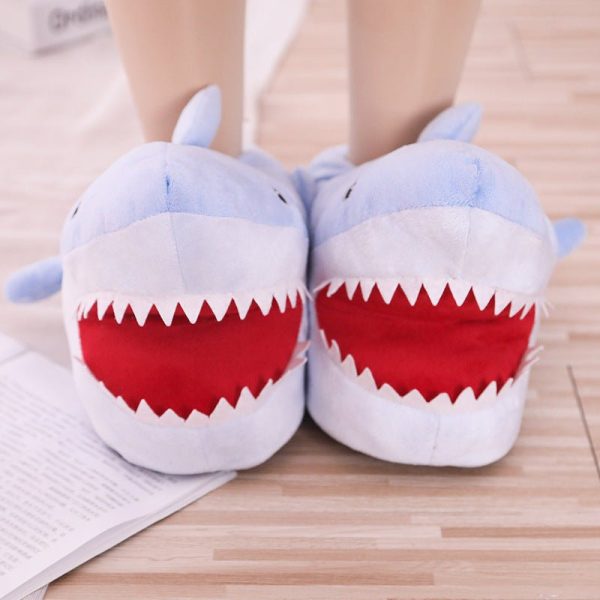 Cartoon Shark Cotton Slippers